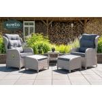 Reduzierte Moderne Essella Lounge Sessel aus Polyrattan für 2 Personen 