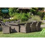 Reduzierte Essella Gartenmöbel-Sets & Gartenmöbel Garnituren aus Polyrattan wetterfest für 8 Personen 