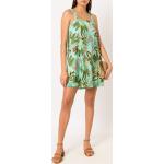 Reduzierte Grüne Ärmellose Lygia & Nanny eckigem Ausschnitt Strandkleider aus Elastan für Damen Größe L 