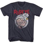 Popeye - Herren Y'Am T-Shirt, Medium, Navy Heather
