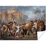 MuchoWow® Poster Die Sabinerinnen zwischen den Kampfparteien - Gemälde von Jacques-Louis David 80x60 cm - Kunst für zu Hause