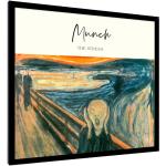 Bunte Jugendstil Edvard Munch Bilder & Wandbilder mit Rahmen 