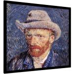 Bunte Van Gogh Poster aus Filz mit Rahmen 