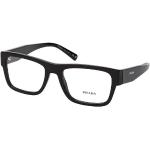 Schwarze Prada Rechteckige Herrenbrillen aus Kunststoff 