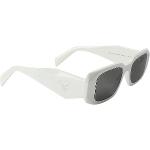 Weiße Prada Rechteckige Damensonnenbrillen 