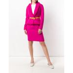Rosa Business Dior Business-Kostüme mit Fransen aus Wolle für Damen Größe M 