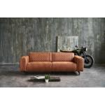 Braune Moderne Home Affaire Premium Collection Dreisitzer-Sofas aus Kunstleder 