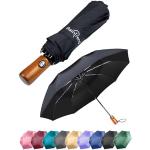 Schwarze Elegante Nachhaltige Herrenregenschirme & Herrenschirme Auto 