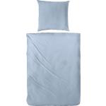 Blaue Bettwäsche & Bettbezüge aus Mako Satin trocknergeeignet 3 Teile 