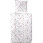 Rosa bügelfreie Bettwäsche aus Stoff 135x200 cm 1 Teil 