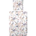 Beige Blumen Bettwäsche & Bettbezüge aus Baumwolle trocknergeeignet 2 Teile 