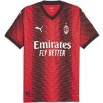 Rote Puma AC Mailand Fußballtrikots aus Polyester für Herren Größe XS 