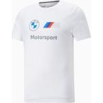 Weiße Kurzärmelige Puma BMW Motorsport BMW Rundhals-Auschnitt T-Shirts Auto aus Jersey maschinenwaschbar für Herren Größe M 