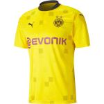 Gelbe Atmungsaktive Puma Borussia Dortmund | BVB Fußballtrikots aus Polyester für Herren Größe XXL 