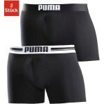 Schwarze Puma Herrenboxershorts aus Elastan Größe XL 