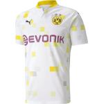 Beige Kurzärmelige Puma Borussia Dortmund | BVB Herrentrikots aus Polyester Größe XL 