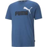 Blaue Print Kurzärmelige Puma T-Shirts aus Jersey trocknergeeignet für Herren Größe L 
