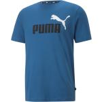 Blaue Print Kurzärmelige Puma T-Shirts aus Jersey trocknergeeignet für Herren Größe M 