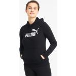 Schwarze Streetwear Puma Nachhaltige Kapuzenpullover aus Jersey für Damen Größe M 