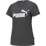 Graue Klassische Puma Nachhaltige T-Shirts aus Baumwolle für Damen Größe XS 