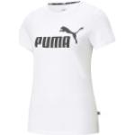 Weiße Klassische Puma Nachhaltige T-Shirts aus Baumwolle für Damen Größe S 