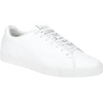 Weiße Klassische Puma Flache Sneaker Schnürung mit herausnehmbarem Fußbett für Herren Größe 44,5 
