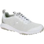 Weiße Puma Flache Sneaker Schnürung aus Textil mit herausnehmbarem Fußbett für Herren Größe 44,5 