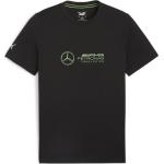 Braune Klassische Kurzärmelige Puma Mercedes-Benz Mercedes AMG Petronas Herrensportshirts Auto Größe L 