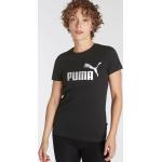 Reduzierte Schwarze Puma T-Shirts metallic aus Jersey für Damen Größe M 