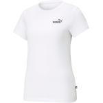 Reduzierte Weiße Puma Nachhaltige T-Shirts aus Baumwolle für Damen Größe L 