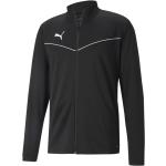 Schwarze Atmungsaktive Puma Sportjacken & Trainingsjacken aus Polyester Größe L 