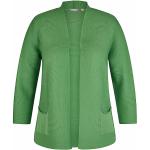 Reduzierte Grüne 3/4-ärmelige Rabe Damencardigans & Damenstrickjacken aus Baumwolle Größe XL 