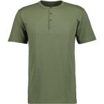 Grüne Klassische Kurzärmelige RAGMAN Henley Shirts aus Baumwolle für Herren Größe S 1 Teil 