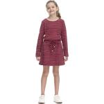 Reduzierte Rote Streetwear Langärmelige RAGWEAR Bio Kinderlangarmkleider mit Perlen aus Baumwolle für Mädchen Größe 122 