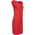 Rote Print Kurzärmelige RAGWEAR Mini Strandkleider aus Jersey für Damen Größe S 