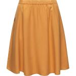 Gelbe RAGWEAR Wadenlange | Midi Midiröcke mit Schleifen aus Jersey für Damen Größe S 