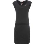 Schwarze Casual RAGWEAR Rundhals-Auschnitt Sommerkleider aus Jersey für Damen Größe XS 