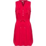Reduzierte Rote Kurzärmelige RAGWEAR Damenkleider aus Viskose Größe S 