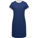 Blaue Kurzärmelige RAGWEAR Mini Nachhaltige Partykleider aus Baumwolle für Damen Größe XL 
