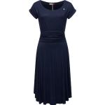 Blaue RAGWEAR Wadenlange | Midi Strandkleider aus Jersey für Damen Größe XXL 