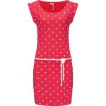 Rote Print RAGWEAR Frühlingskleider aus Jersey für Damen Übergrößen 