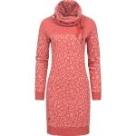Rote Print Langärmelige RAGWEAR Winterkleider aus Jersey für Damen Größe 4 XL 