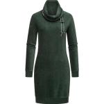 Grüne Langärmelige RAGWEAR Winterkleider aus Jersey für Damen Größe M 