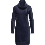 Blaue Langärmelige RAGWEAR Winterkleider aus Jersey für Damen Größe XL 