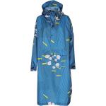 Blaue Wasserdichte Nachhaltige Regenponchos & Regencapes Länder aus Polyester für Damen Einheitsgröße 