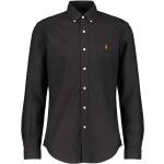 Schwarze Langärmelige Ralph Lauren Langarmhemden aus Baumwolle Größe XL 