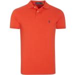 Reduzierte Orange Kurzärmelige Ralph Lauren Kurzarm Poloshirts Orangen aus Baumwolle für Herren Größe S 