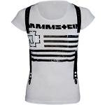 Schwarze Rammstein T-Shirts aus Baumwolle für Damen Größe M 