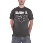 Ramones Herren 1974 Eagle Kurzarm T-Shirt, Grau (Anthrazit), L