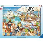 Piraten & Piratenschiff Kinderpuzzles aus Pappkarton für 3 bis 5 Jahre 
